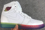 Women Jordan 1 White Rainbow